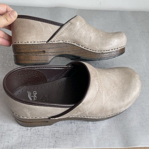 Dansko Professional Leather Mule Clogs Shoes Bone Women's 42- US 11.5 / 12 - Picture 6 of 16